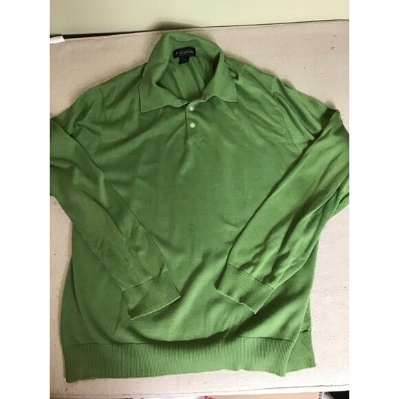 Brooks Brothers Mens Knit Polo  Long/Sl Collared Casual Pullover Sweater Sz. XXL - Picture 3 of 11